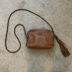 Tory Burch cross body purse brown